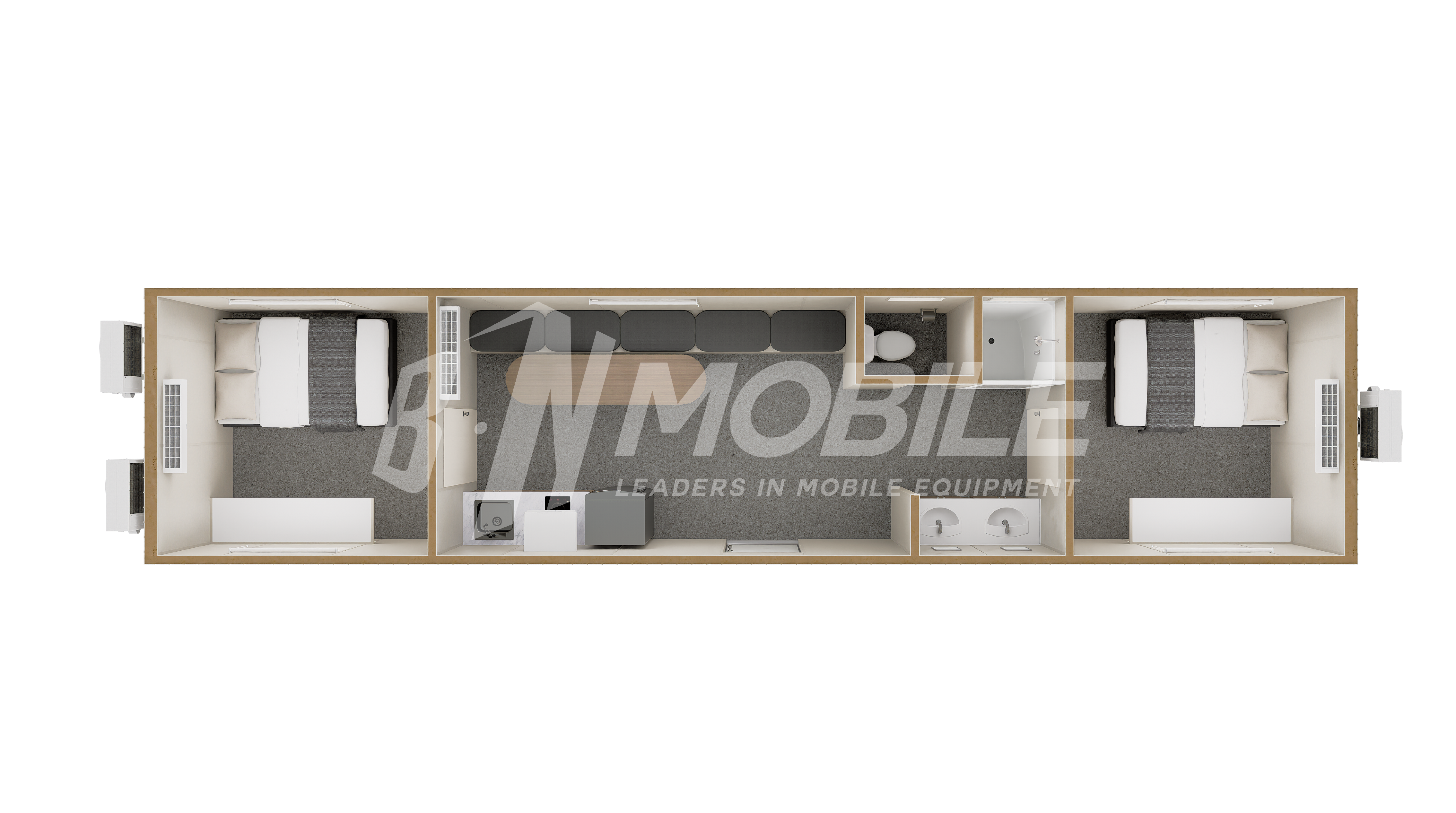 bn mobile, modular building, sleeping quarters, 10x48